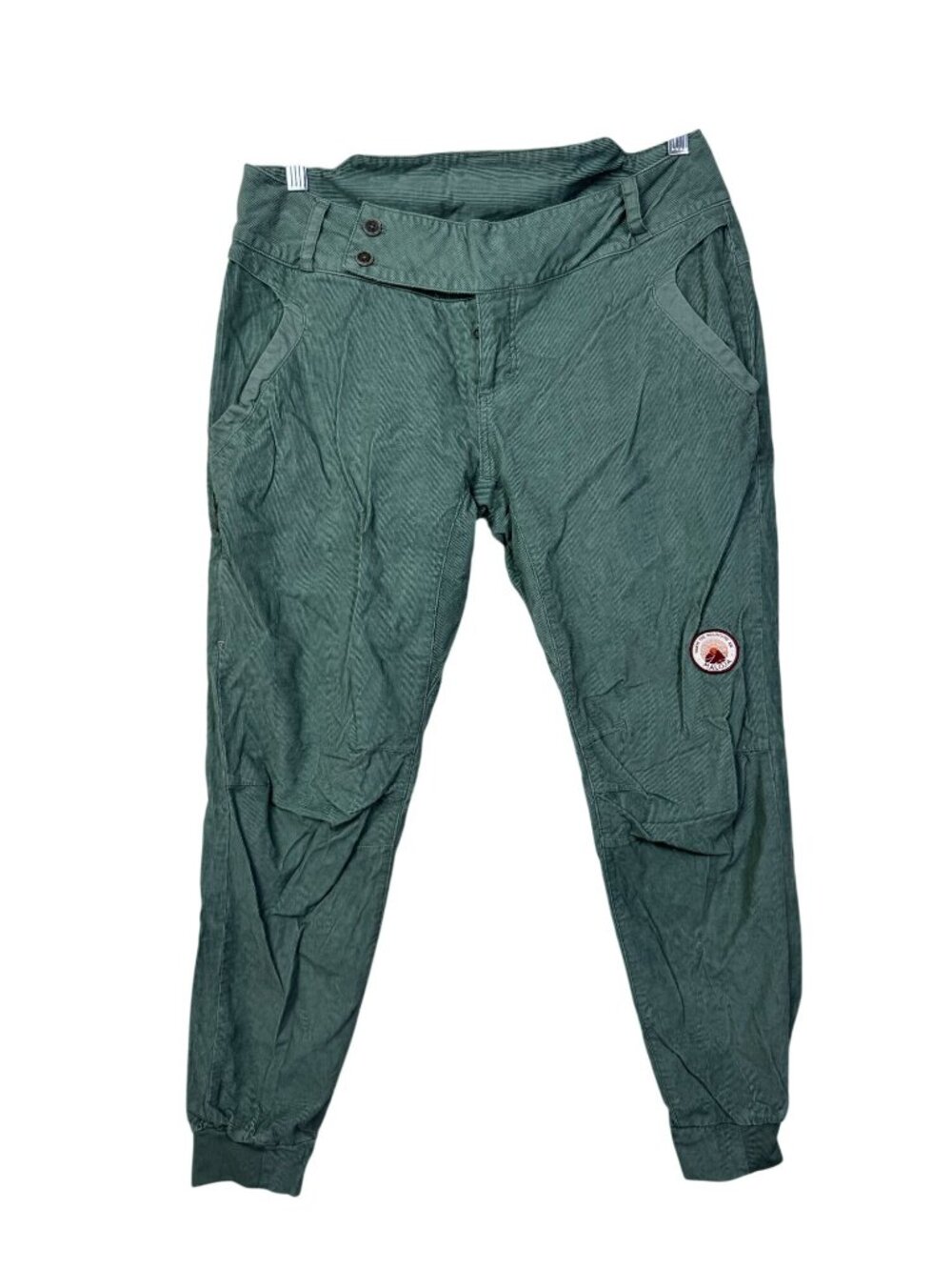 Maloja MedinaM Corduroy Pants Green Large Embroidered Patch Climbing Hiking
